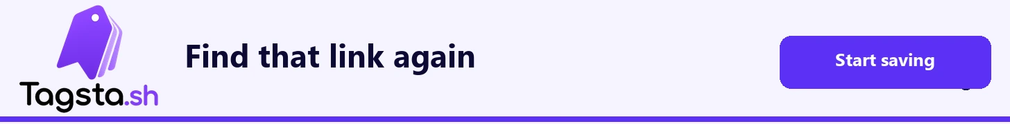 Tagstash: Find the link you saved last spring
