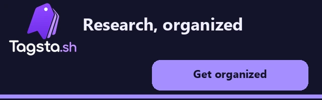 Tagstash: Research links, sorted by tag